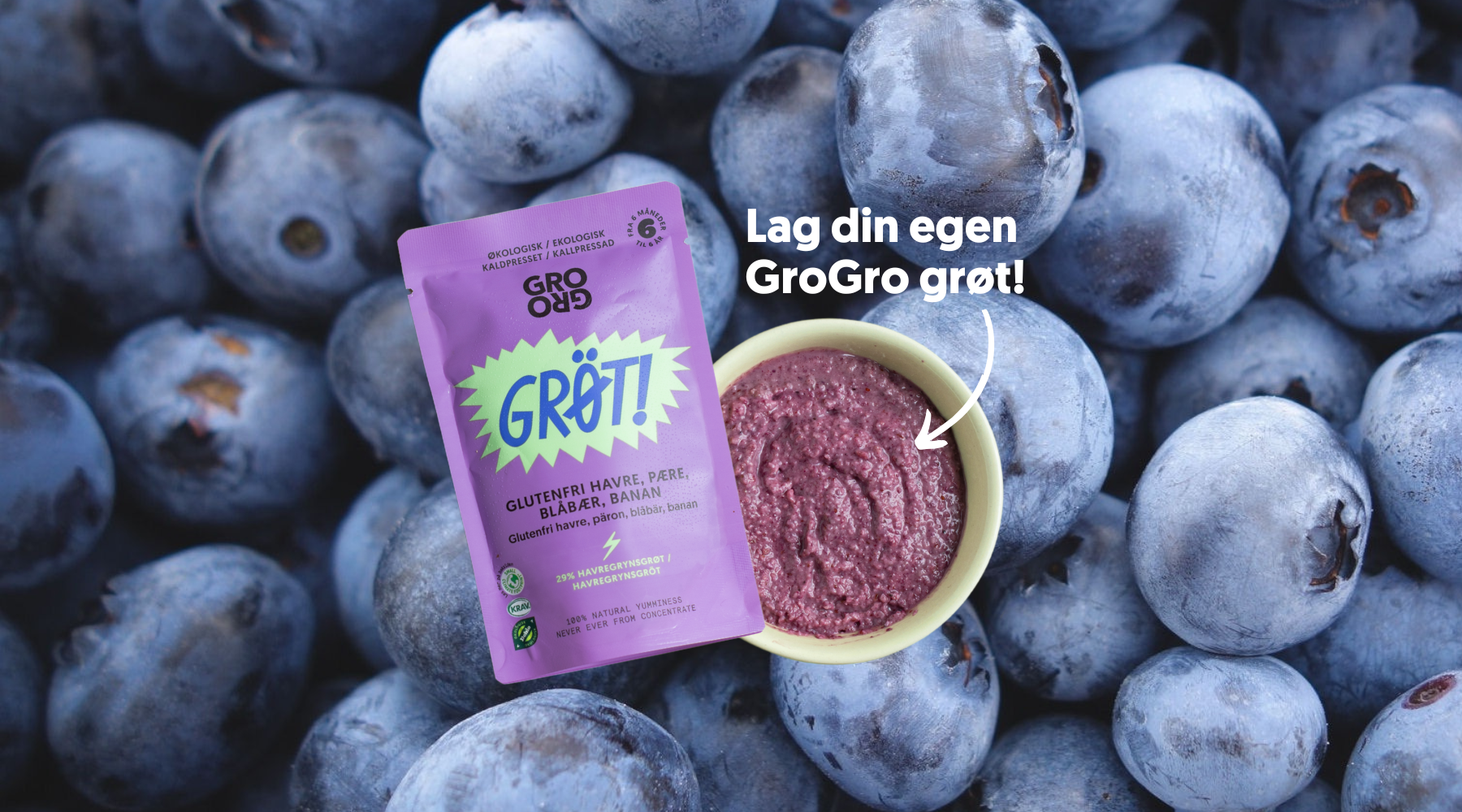 Grogro grøt hjemmelaget 6 mnd 